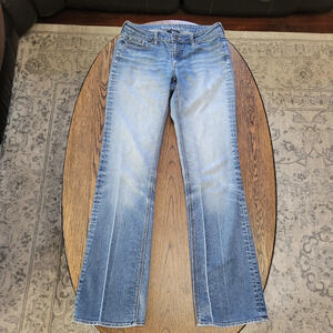 New York & Company Curvy Low Rise Bootcut Medium Wash Jeans Size Women's 4 Tall